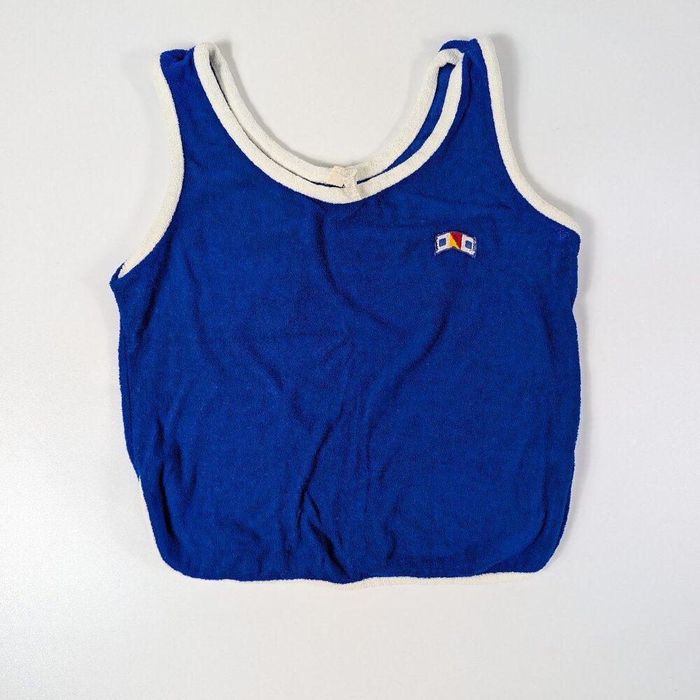 Vintage Helen of Troy 1970s Terry Cloth Muscle Tank Top